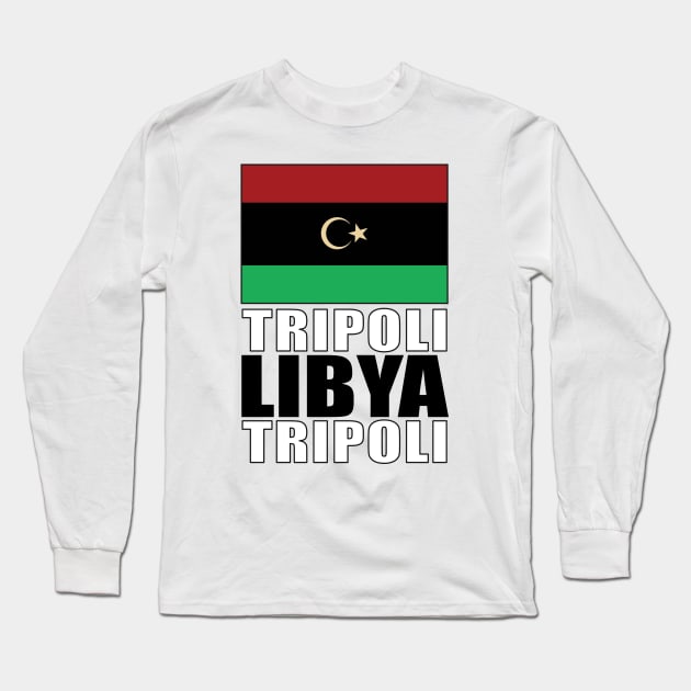 Flag of Libya Long Sleeve T-Shirt by KewaleeTee